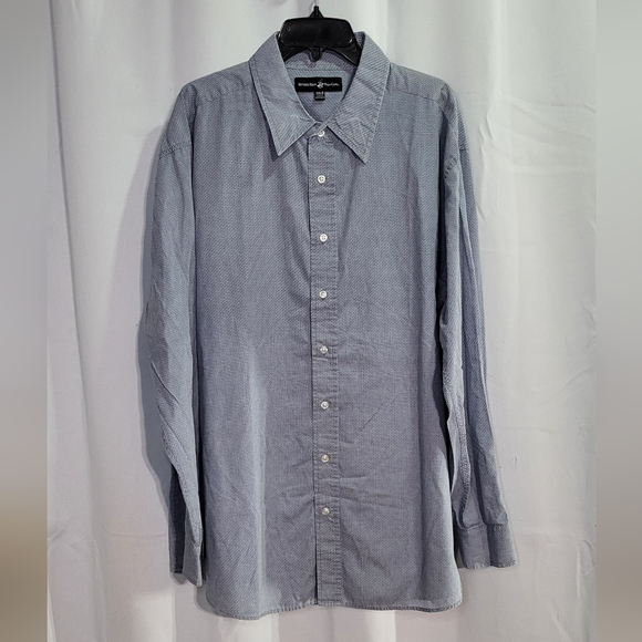 Beverley Hills Polo Club Other - Beverley Hills Polo Club Men's Blue Patterened Long Sleeve Dress Shirt Size 3XLB